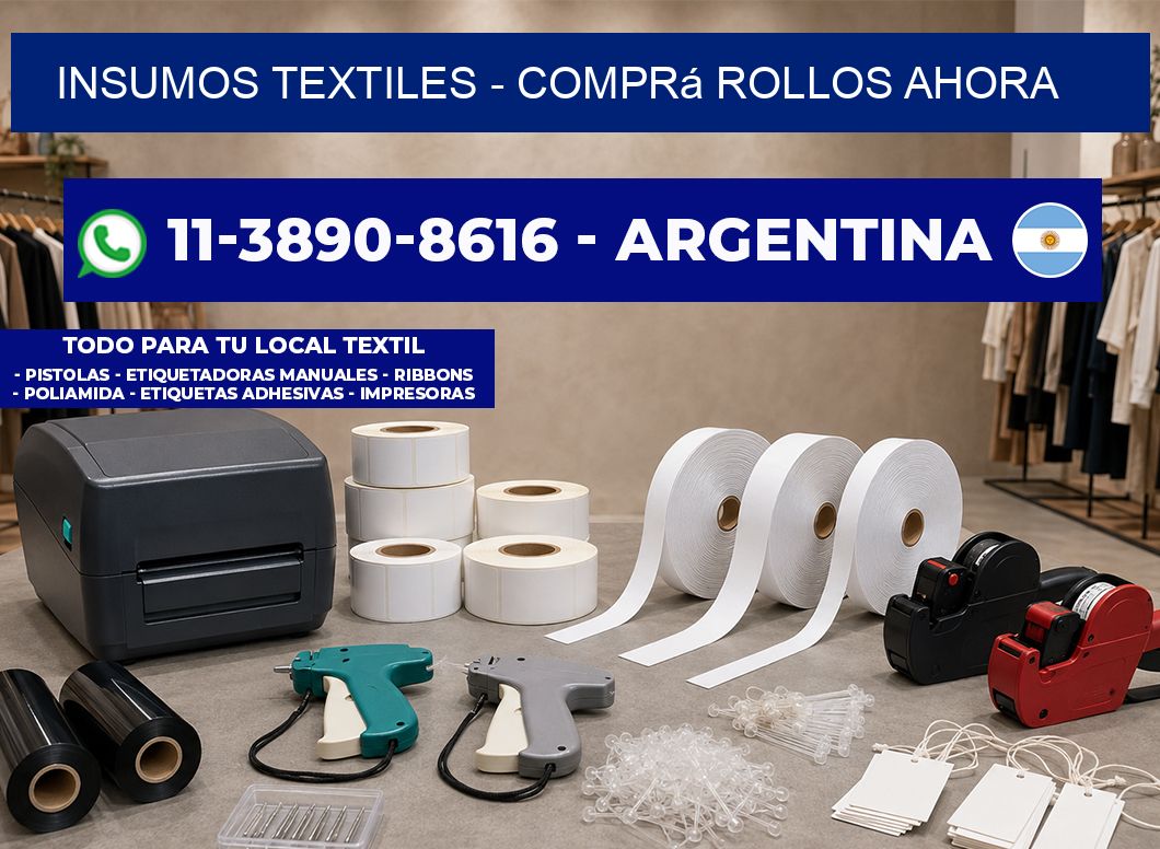 INSUMOS TEXTILES - Comprá rollos ahora