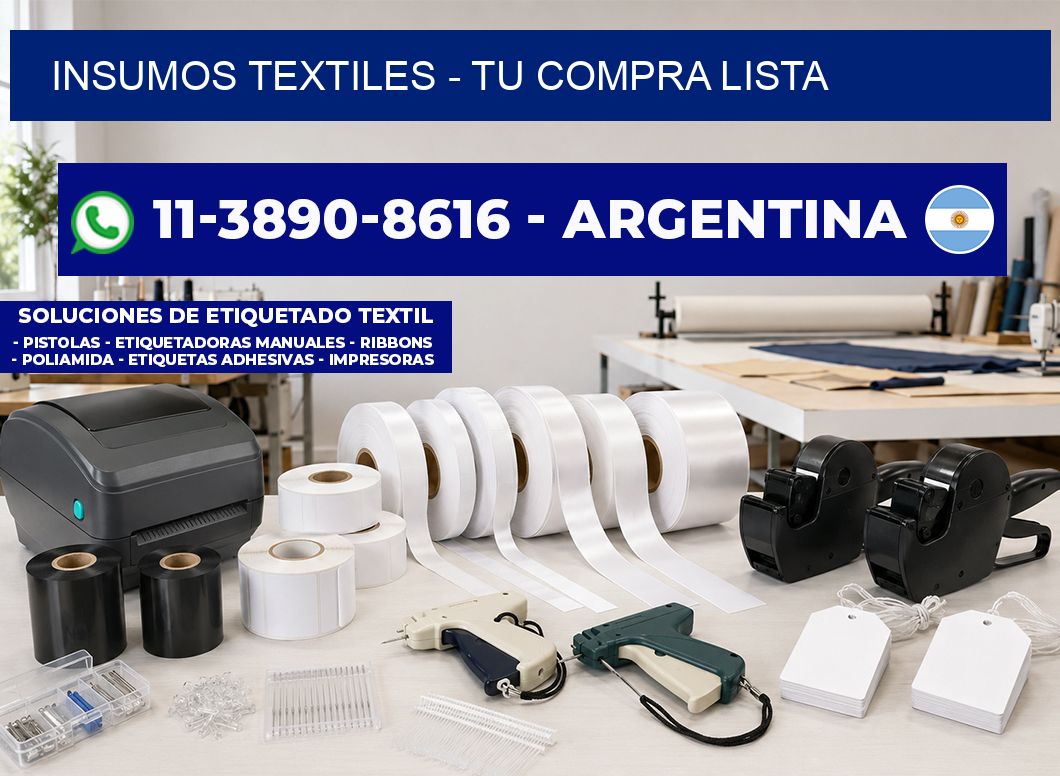INSUMOS TEXTILES - Tu compra lista