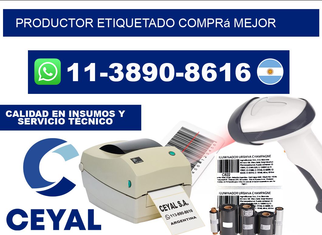 PRODUCTOR ETIQUETADO Comprá mejor