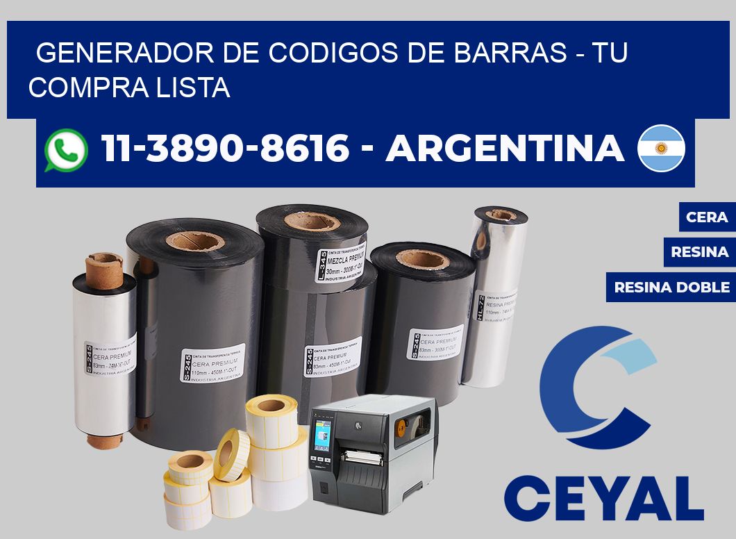 generador de codigos de barras - Tu compra lista