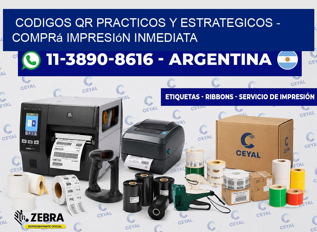 CODIGOS QR PRACTICOS Y ESTRATEGICOS - Comprá impresión inmediata