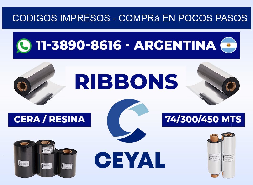Codigos impresos - Comprá en pocos pasos
