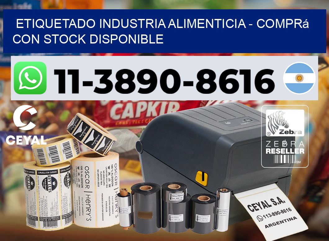 ETIQUETADO INDUSTRIA ALIMENTICIA - Comprá con stock disponible