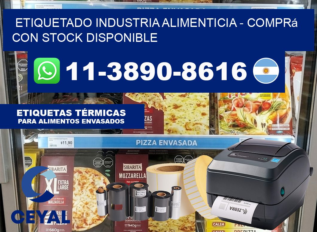 ETIQUETADO INDUSTRIA ALIMENTICIA - Comprá con stock disponible
