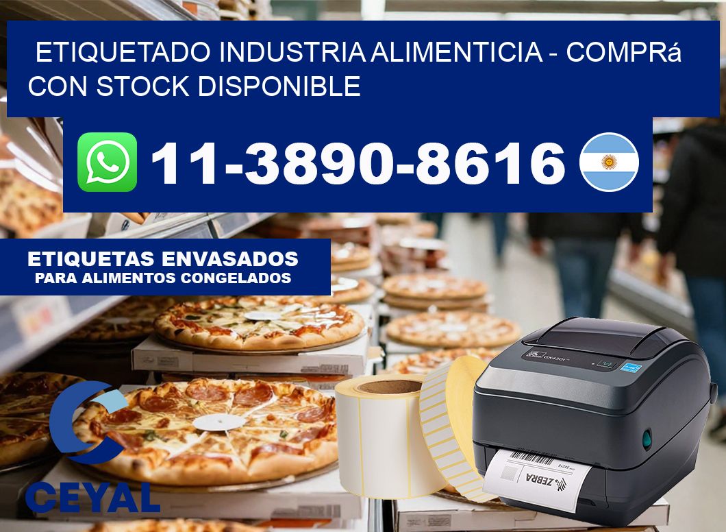 ETIQUETADO INDUSTRIA ALIMENTICIA – Comprá con stock disponible