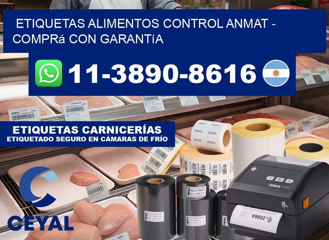 ETIQUETAS ALIMENTOS CONTROL ANMAT - Comprá con garantía