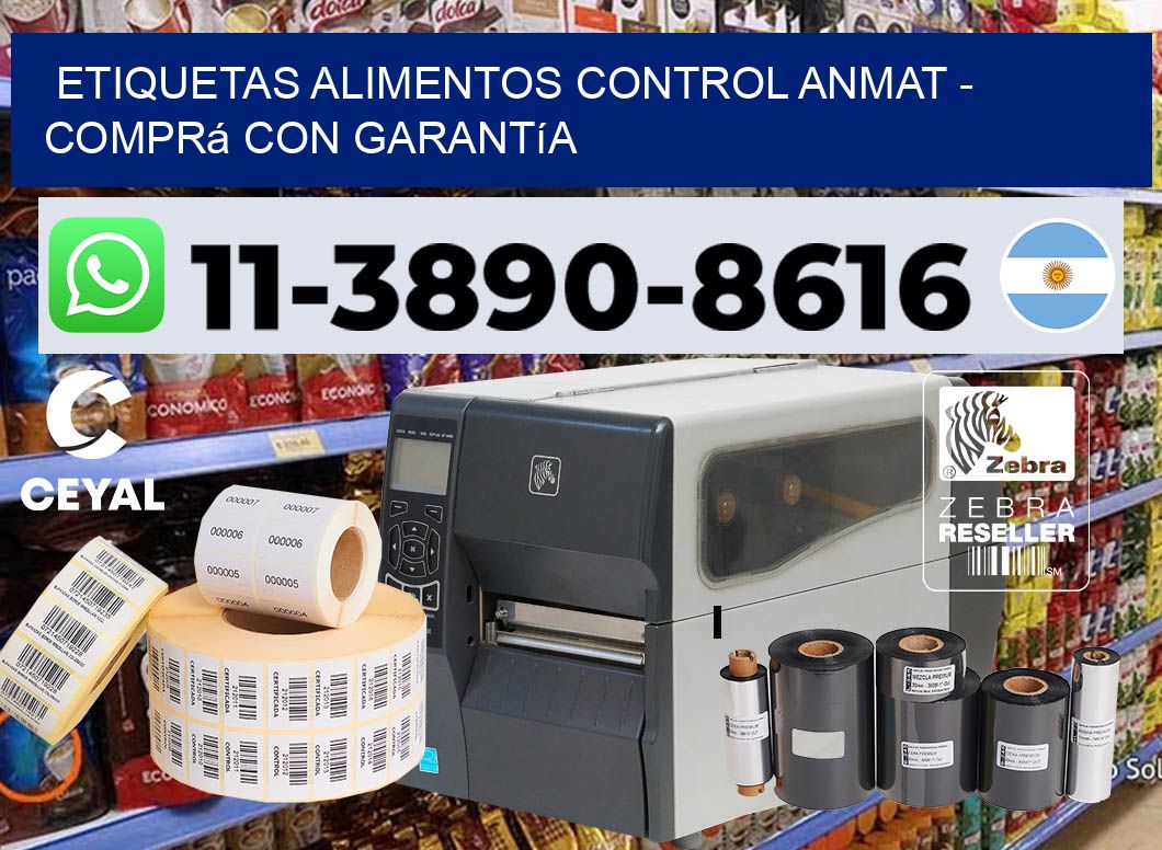 ETIQUETAS ALIMENTOS CONTROL ANMAT - Comprá con garantía