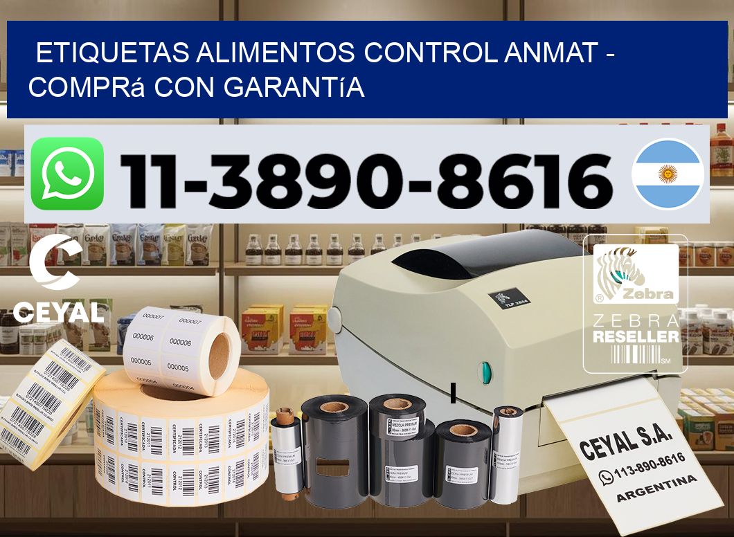 ETIQUETAS ALIMENTOS CONTROL ANMAT - Comprá con garantía
