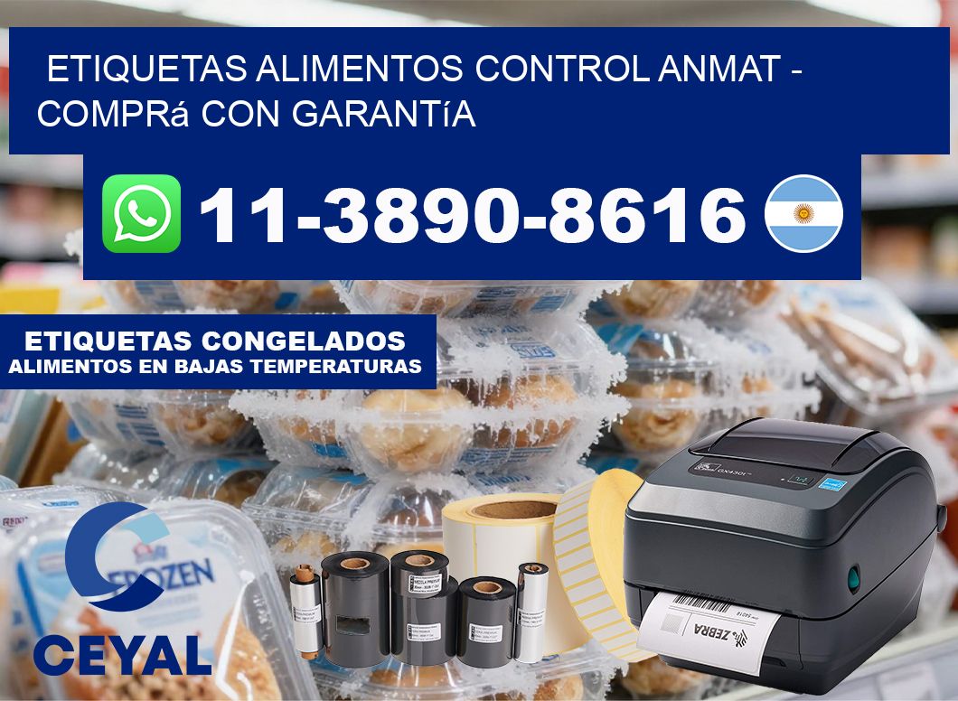 ETIQUETAS ALIMENTOS CONTROL ANMAT – Comprá con garantía