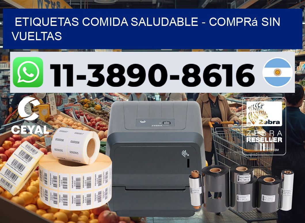 ETIQUETAS COMIDA SALUDABLE - Comprá sin vueltas