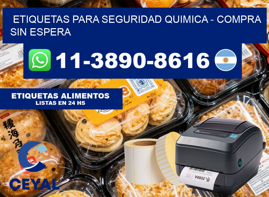 ETIQUETAS PARA SEGURIDAD QUIMICA - Compra sin espera