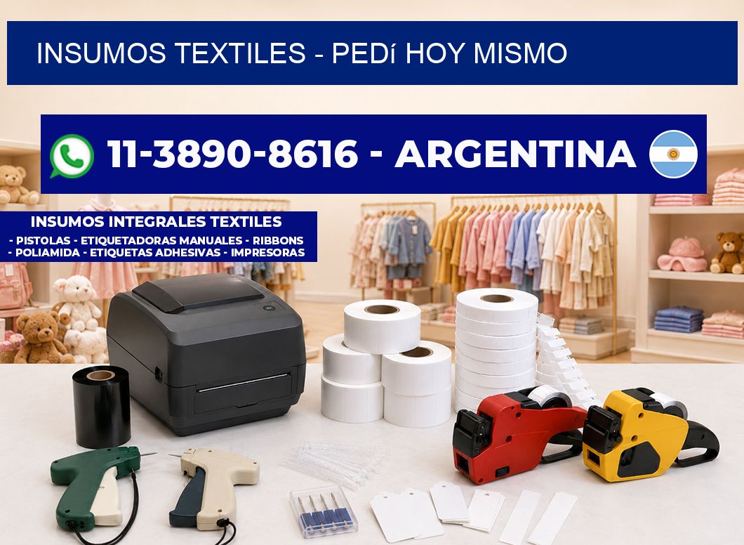 INSUMOS TEXTILES - Pedí hoy mismo