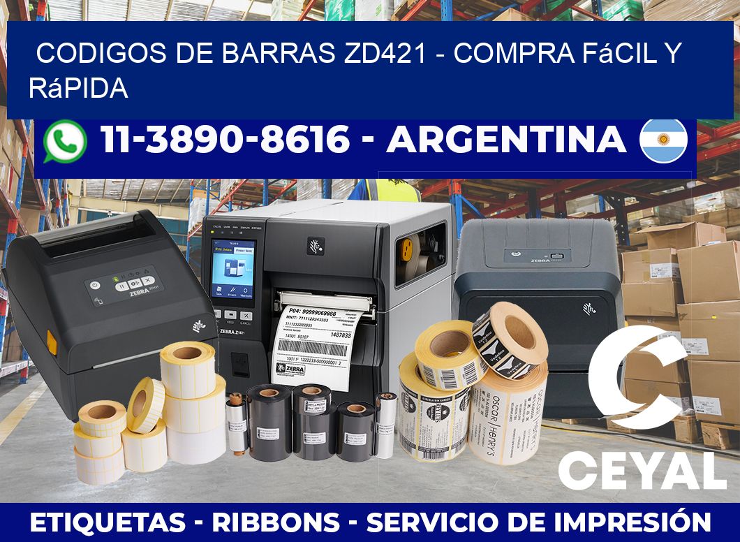 codigos de barras zd421 - Compra fácil y rápida