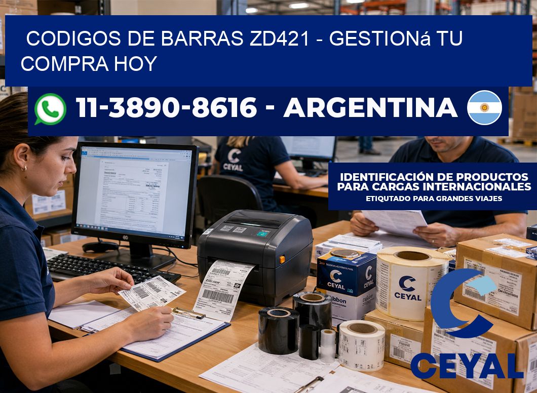 codigos de barras zd421 - Gestioná tu compra hoy