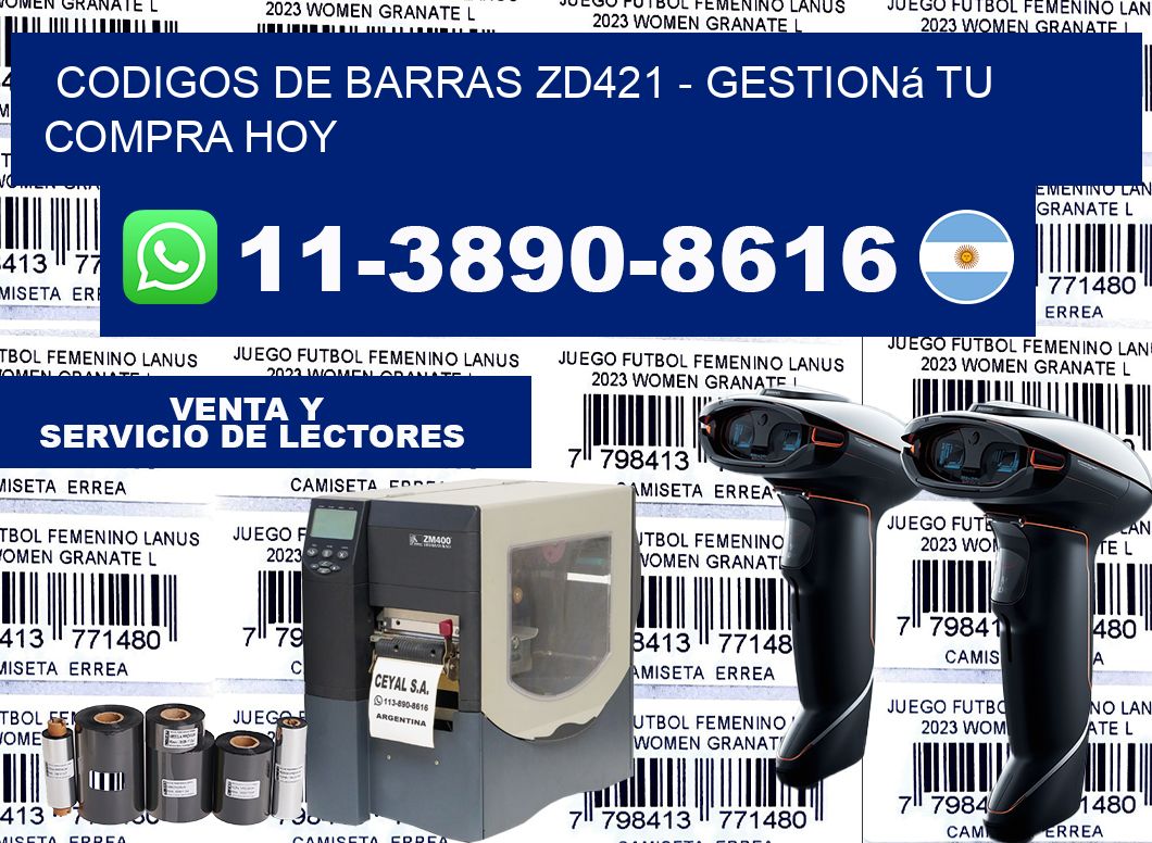 codigos de barras zd421 - Gestioná tu compra hoy