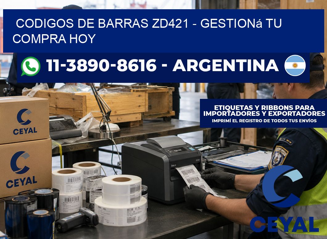 codigos de barras zd421 – Gestioná tu compra hoy