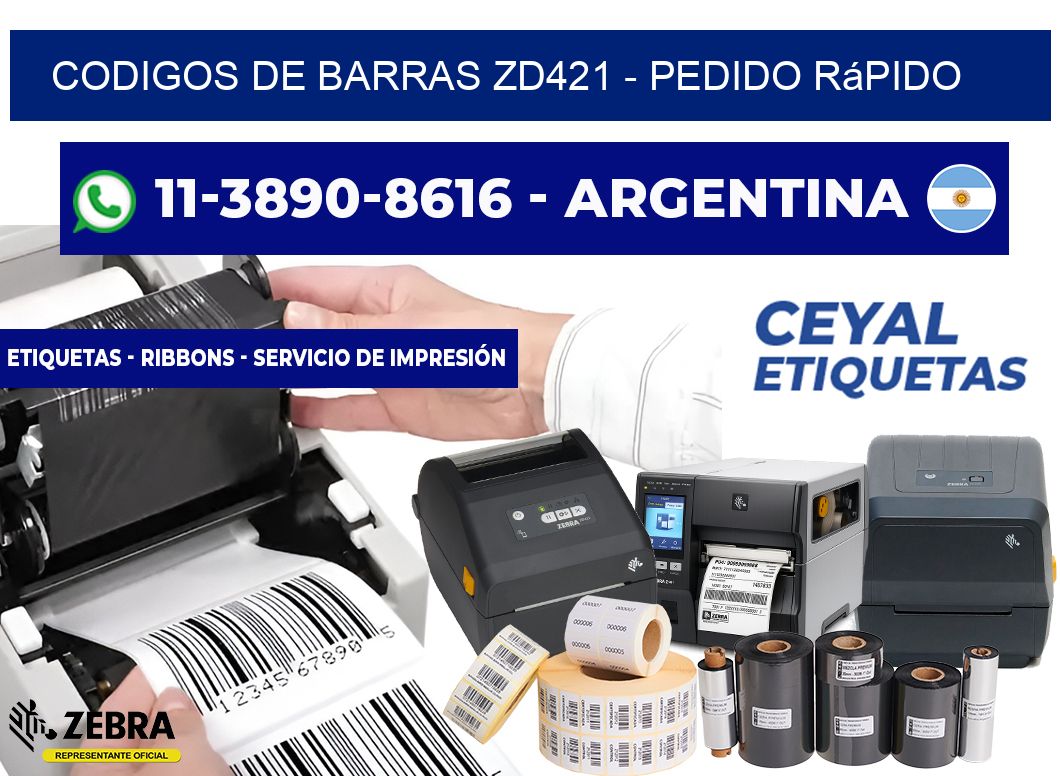 codigos de barras zd421 - Pedido rápido