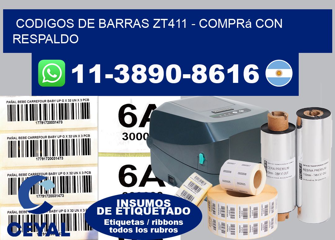 codigos de barras zt411 - Comprá con respaldo