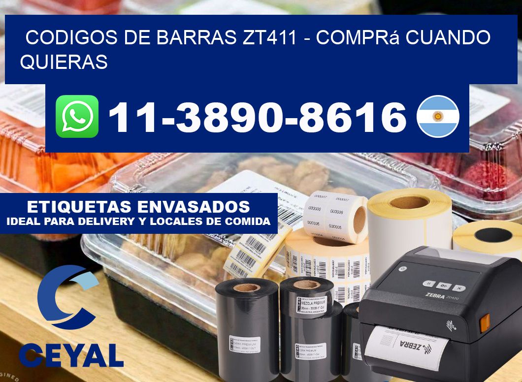 codigos de barras zt411 - Comprá cuando quieras