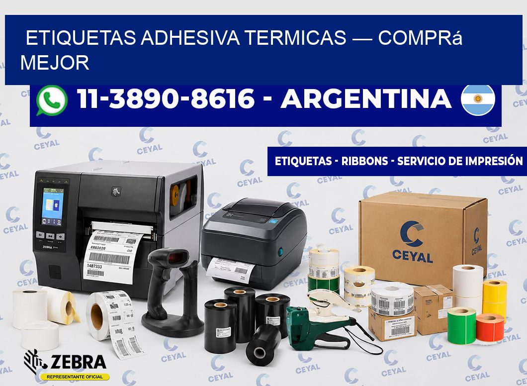 etiquetas adhesiva termicas — Comprá mejor