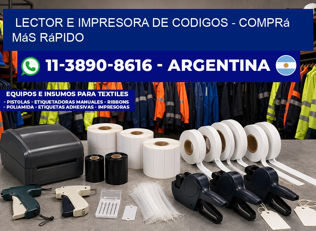 lector e impresora de codigos – Comprá más rápido