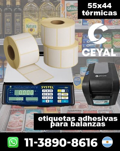 ADHESIVOS PARA BALANZAS - Comprá con atención inmediata
