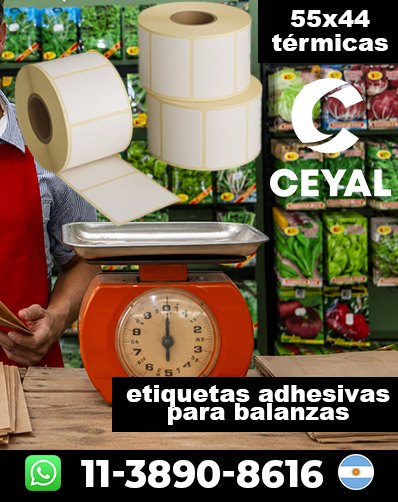 ETIQUETAS ROLLO BALANZA - Comprá con envío nacional