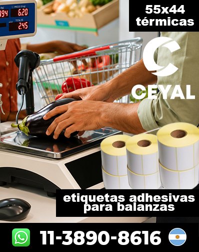 ETIQUETAS ROLLO BALANZA – Comprá con envío nacional